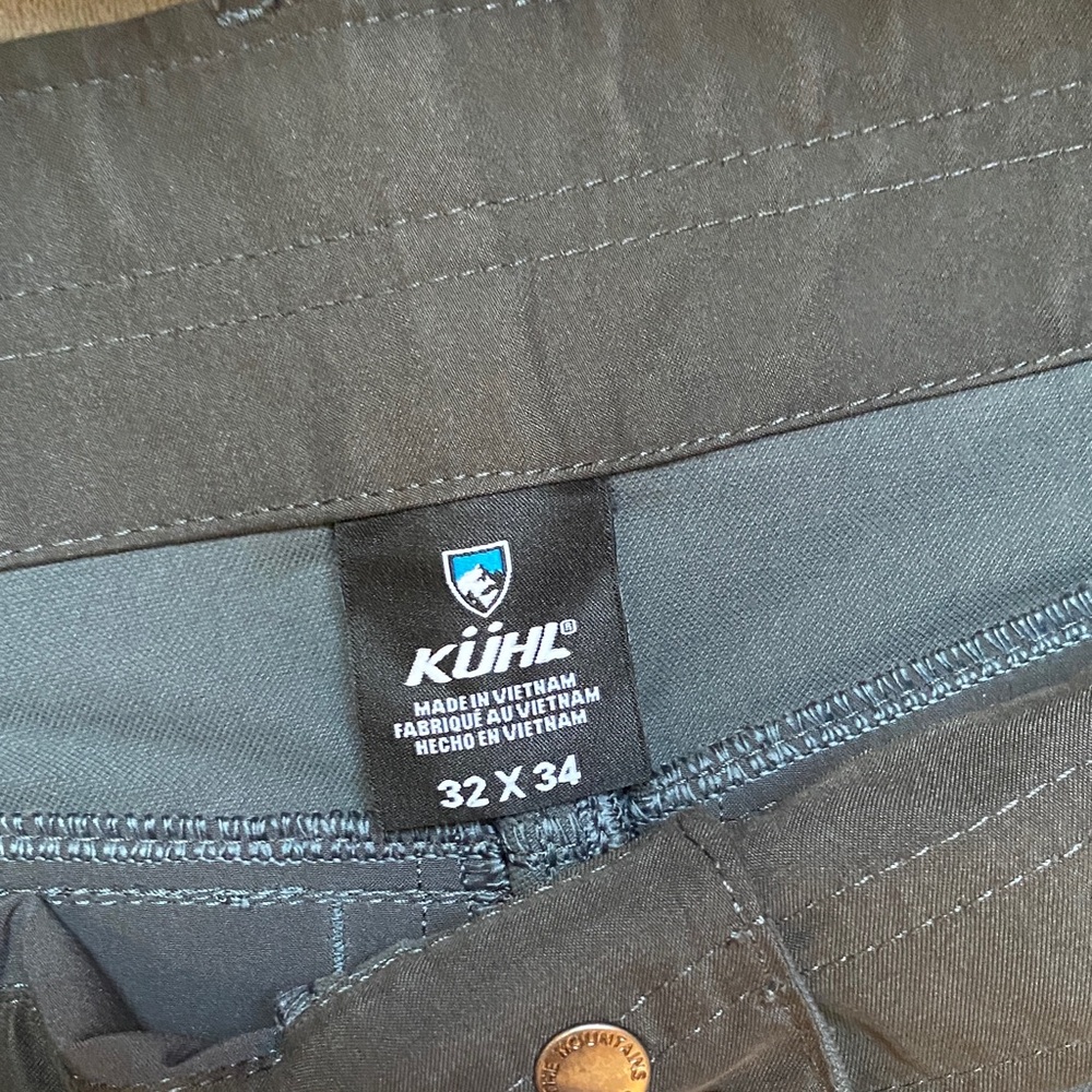 Kuhl Carbon Gray Outdoor Resistor Pant Tapered 32 x 34 - Picture 2 of 12